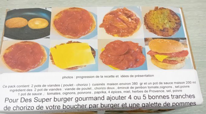 Pack GARNITURE BURGER POULET CHORIZO 4 pers